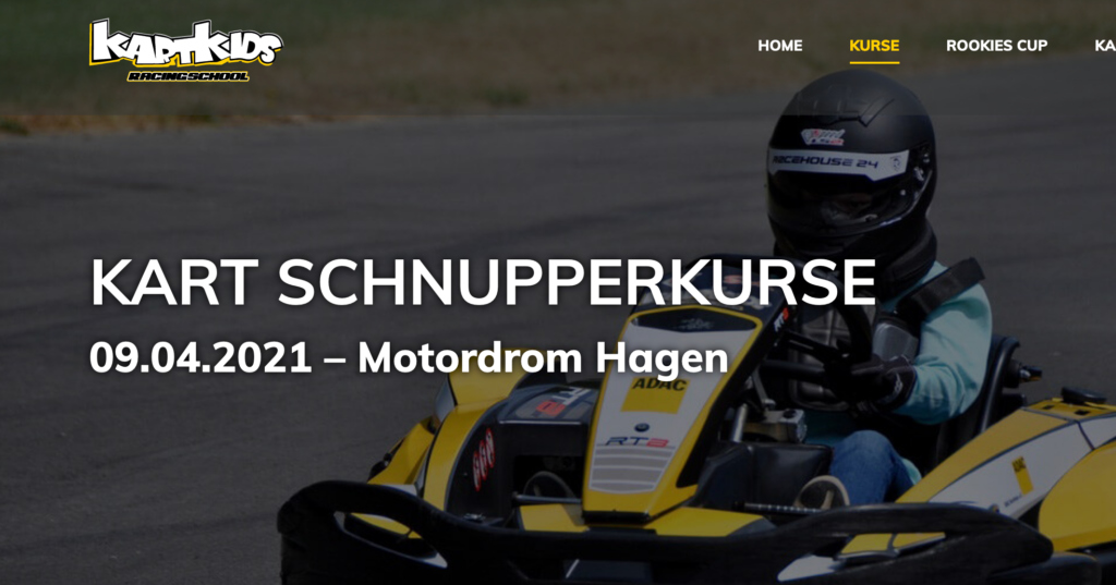 Kart Schnupperkurs am 9.04.2021 in Hagen