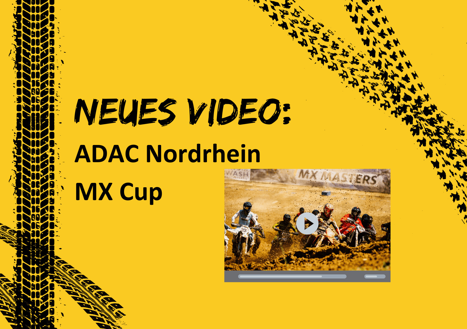 Motorsport im ADAC Nordrhein MX Cup, Motocross-Event mit schnellen Motorrädern.