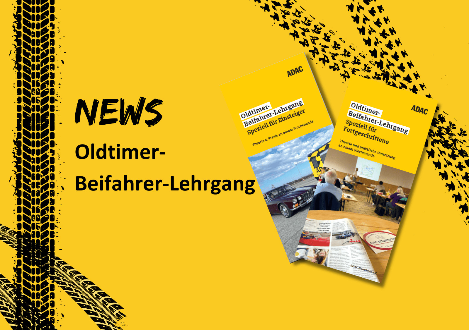 Oldtimer Beifahrer-Lehrgang ADAC, Theorie & Praxis, Motorsport im ADAC Nordrhein.